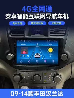 Suitable for 09-14 Toyota Highlander Android car navigation central control large screen reversing image All