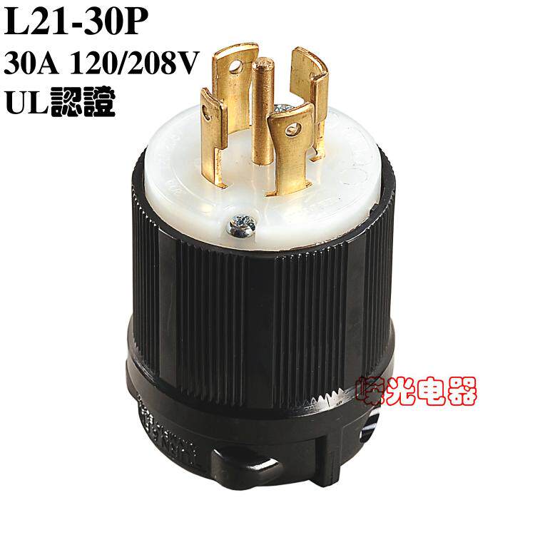 WJ-8531 WJ-8531 L21-30P 30A 120208 V plug UL4 Pole 5-wire leading hanging biological instrument detection
