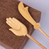 Buddhist supplies solid wood food applicators apply food knives out of food tools Buddha devices