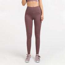 lulu original autumn and winter high waist tight hip fitness pants women show thin naked sense of running yoga pants women