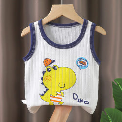 Children's vest in summer pure cotton thin boys and girls, children, breathable, base, belly, baby sleeveless vest