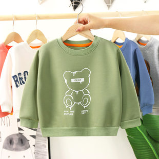 子供トレーナー秋の新スタイル男の子ワンピース女の子韓国 Tシャツベビー長袖トレーナー子供服