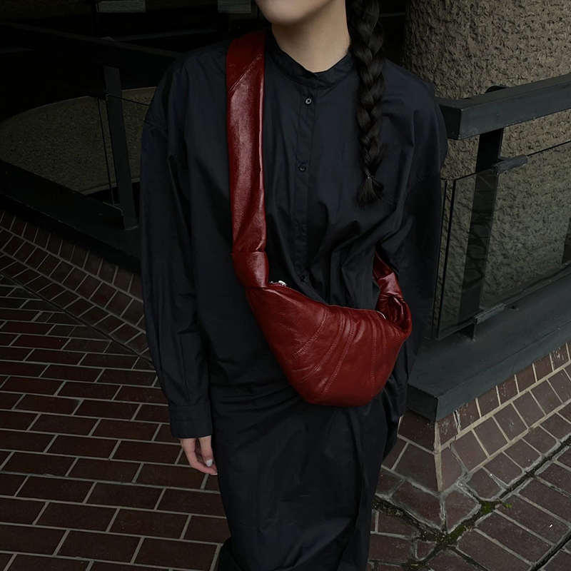 Croissant Bag with Linen Coating 2026 New Style Casual Dumpling Bag High-End Single Shoulder Crossbody Chest Waist Bag for Women