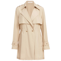 ELLASSAY 24 new summer style simple comfortable elegant waist slimming drawstring windbreaker for women