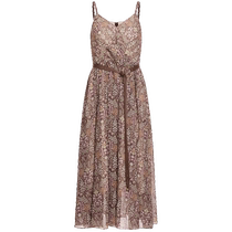ELLASSAY 24 summer new style elegant and light chiffon waist slimming suspender dress for women
