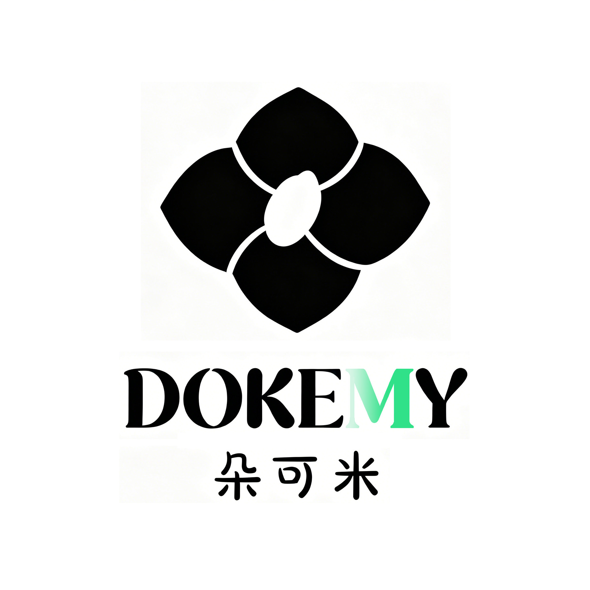 朵可米轻奢发饰店的LOGO