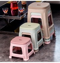  Single chair Plastic living room commercial plastic chair plastic stool Red and blue dining room chair bath stool multi-purpose economic