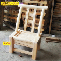 Rural pine chair old solid wood chair home wooden chair home wooden chair back shoe stool log dining chair small wooden chair