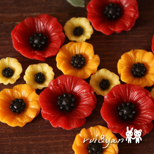 Tricolour sunflower ~ resin patch retro color handmade ornament accessories mobile phone protective shell decoration (0372C)