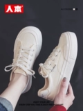 Приобретение продуктов 2025 Весна и осень белая женская обувь, многоцелевая женская обувь с толстой одеждой, легкая спортивная обувь, повседневная женская обувь