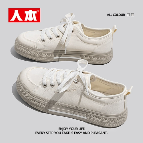 人本 Летние тканевые туфли на платформе, универсальная спортивная обувь для отдыха