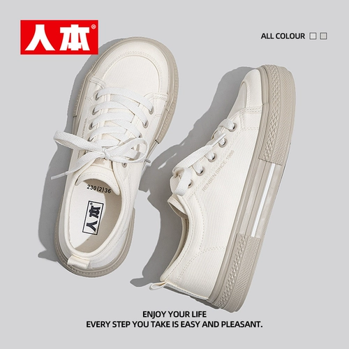 人本 Летние тканевые туфли на платформе, универсальная спортивная обувь для отдыха