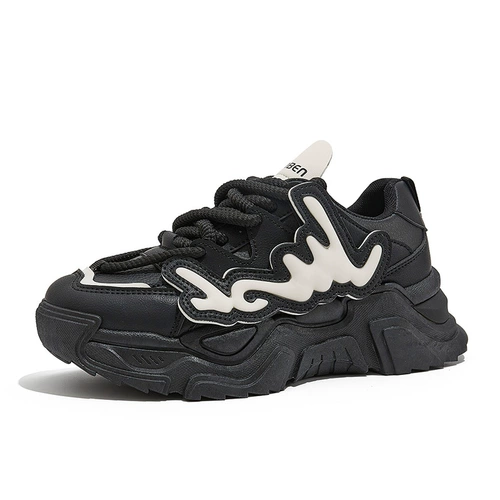 人本 Спортивная высокая универсальная спортивная обувь на платформе, осенняя