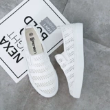 人本 Тканевая обувь, дышащие лоферы на плоской подошве, в корейском стиле