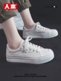 Приобретение продуктов 2025 Весна и осень белая женская обувь, многоцелевая женская обувь с толстой одеждой, легкая спортивная обувь, повседневная женская обувь