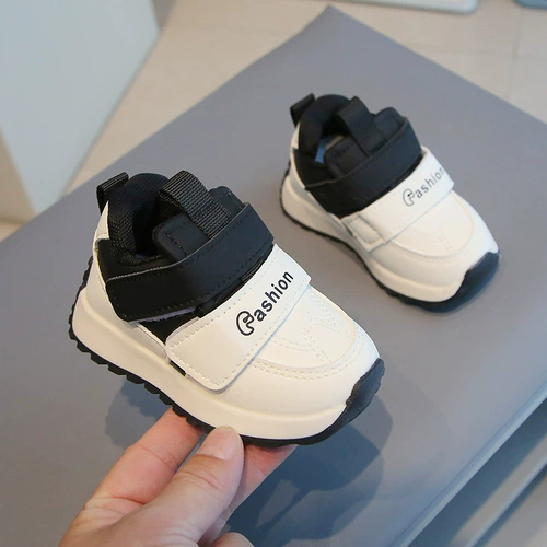 Детская нескользящая дышащая спортивная обувь для раннего возраста, туфли на липучке в английском стиле, мягкая подошва, в британском стиле