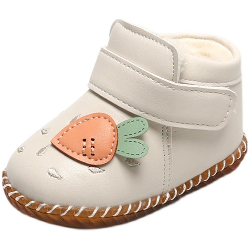 Утепленная детская удерживающая тепло обувь для раннего возраста для принцессы для кожаной обуви, 0-1-2 лет