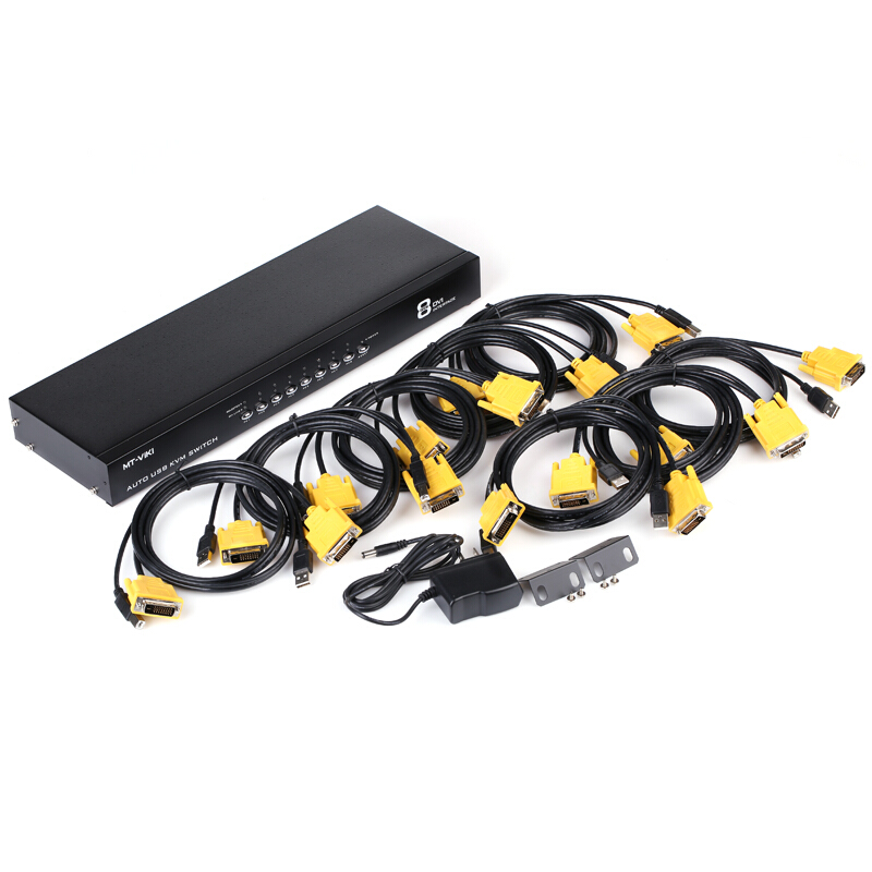 Maituroy moment MT-2108DL DVI KVM switcher 8 in 1 out of automatic hot key switching USB mouse key Share