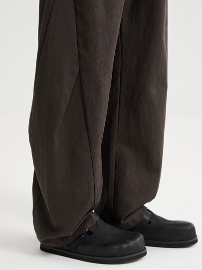 Black Zeming Men's Lyocell Tie Versatile Casual Pants 2025 Autumn New Korean Style Commuting Elastic Straight Pants