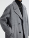 High-end detachable down lining wool double-sided woolen coat men's mid-length winter casual woolen coat