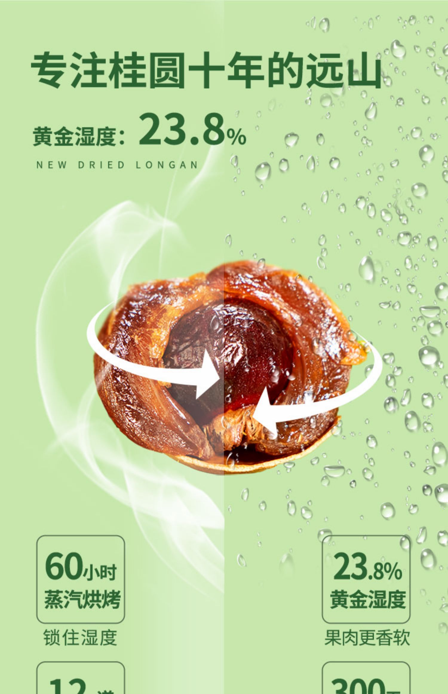 【薇娅推荐】龙眼桂圆干1500g/3袋