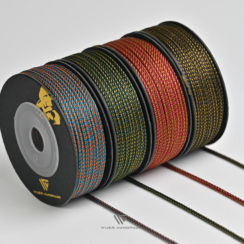 【Two-Color Sichuan Thread】Unique Craft Thread 1.2mm 1.6mm Two-Color Braided Thread Corn Thread Wear-Resistant and Non-Elastic