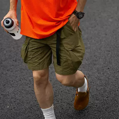 Shounenn mountain tooling shorts men's and women's three-dimensional large pockets outdoor functional tear-proof loose five-point pants tide