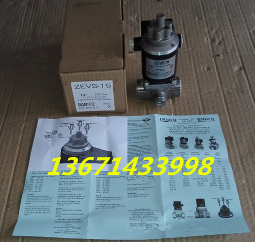 Original ZEVS15 gas solenoid valve UK Bonico slow opening and closing solenoid valve DN15