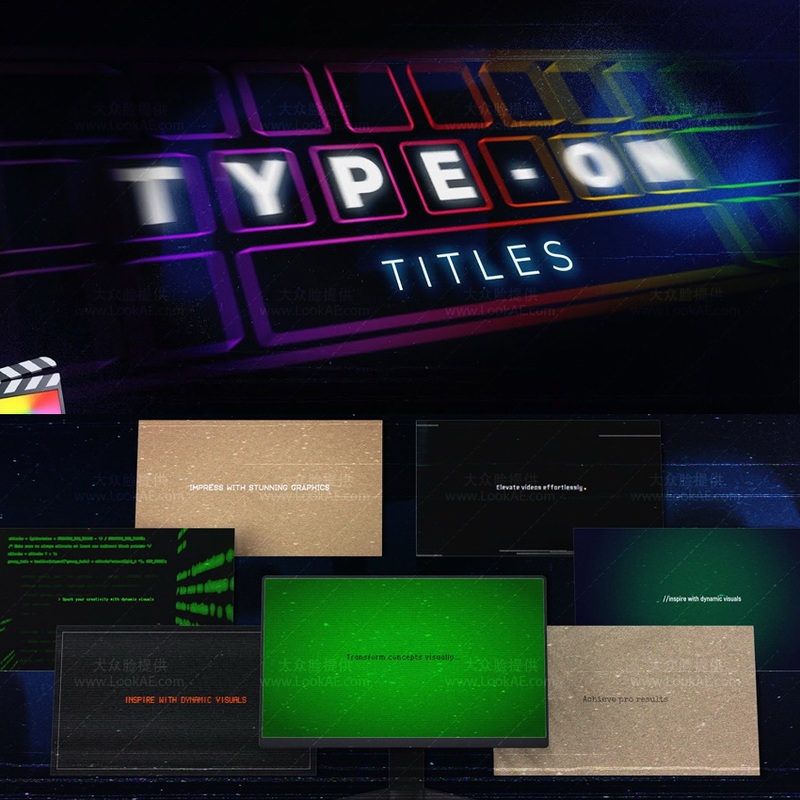 Fcpx Plugin - 30 Modern Classic Typewriter Effect Text Title Input Animations