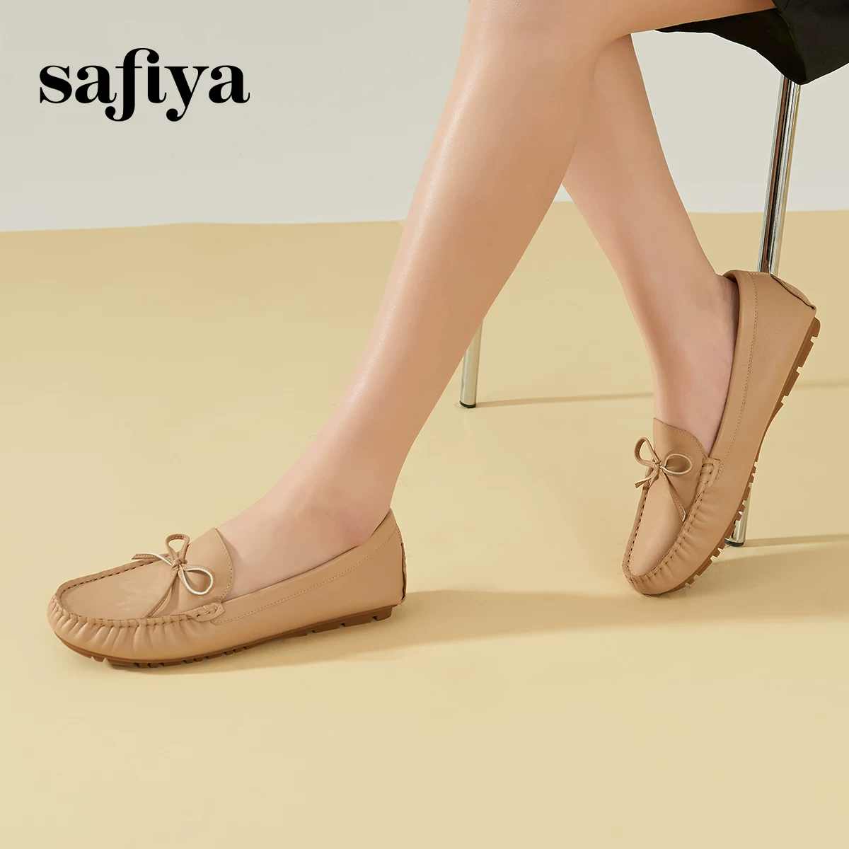 Комфортные слепоны Safiya Sofiya с мягкой подошвой, универсальная нескользящая обувь на каблуке для женщин и матерей