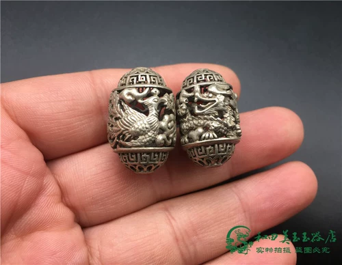 Феникс, антикварный аксессуар ручной работы, украшение-шарик, медная подвеска