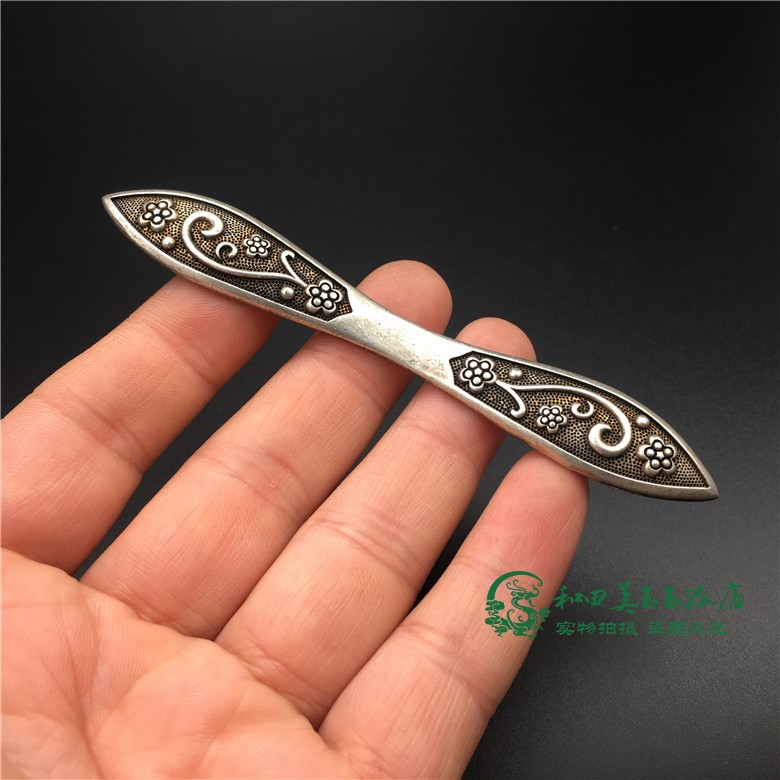 Hanfu accessories Traditional Pinch silk Process Palace Tiny silver Walk Hairpin Gooey bride Stage Private headwear hair Hairpin