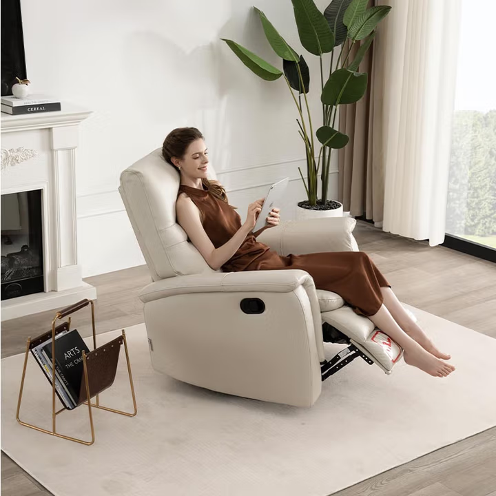 Функциональные диван 【线下同款】芝华仕头等舱现代简约真皮手动功能单人沙发k1821 Cheers,