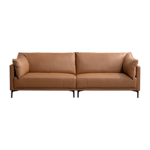 Chivas leather sofa modern minimalist full house simple three-seat straight living room first floor cowhide art 3102