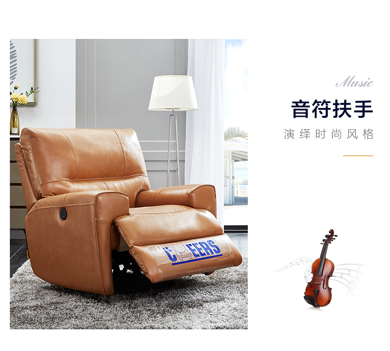 Chivas Regal Sofa hạng nhất Lớp da phòng khách da Bắc Âu Sofa da kết hợp Da nghệ thuật 5869 1 + 3 - Ghế sô pha sô pha giường