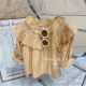 Girls Lace Shirt 2022 Spring and Autumn New Children's Fashion Bottoming Shirt Female Baby Western Style Long Sleeve Top