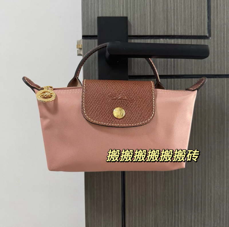 Longchamp Single-Handle Mini Dumpling Bag Classic Style Tea Pink Paper White Pistachio Color Marshmallow Pink Navy Blue Longchamp Single-Handle Mini Dumpling Bag Classic Style Tea Pink Paper White Pistachio Color Marshmallow Pink Navy Blue