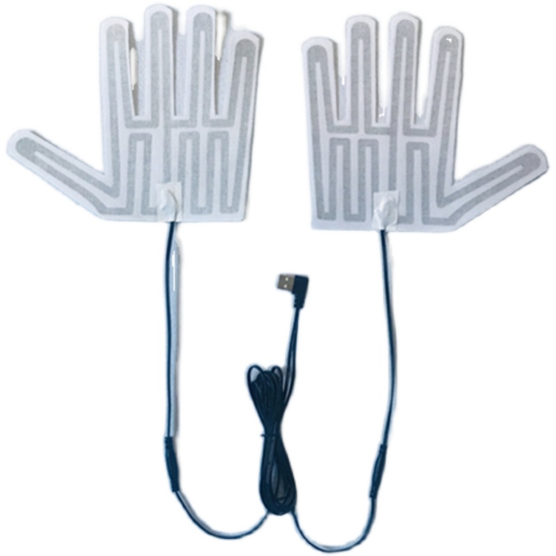 5V warm glove heating sheet USB5 finger glove electric hot sheet hand type electric hot sheet warm hand heating sheet glove