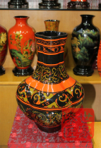 Fuzhou traditional characteristic linen embryo out of lacquerware vase ornaments business meeting craft gift antique pattern ST-7