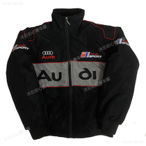 F1 racing suit casual autumn and winter cotton suit retro hip-hop street jacket fully embroidered motorcycle riding suit off-road suit