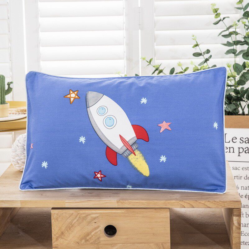 All cotton pillow sleeve single child cartoon flower single baby 30*50cm40*60 pure cotton pillow sleeve