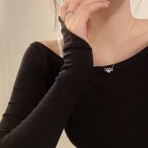 925 silver love pendant necklace girl light luxury niche 2021 New choker design sense neck chain