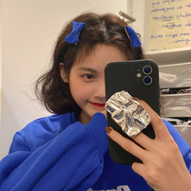 Klein Blue Hair Accessories Hair Hoop Female Butterfly Knot Hair Clip Hair Clip 2021 New Large Intestine Hair Ring Hairpin Clip