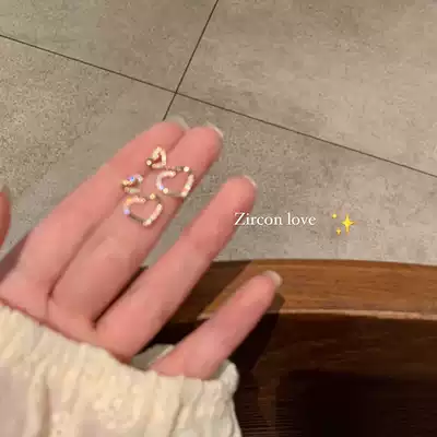 Summer love earrings temperament senior sense light luxury atmosphere niche exquisite earrings female 2021 New Tide ear needle