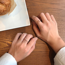 Design sense nail ring female simple fashion Korean personality exquisite Zircon open adjustable diet ring J203