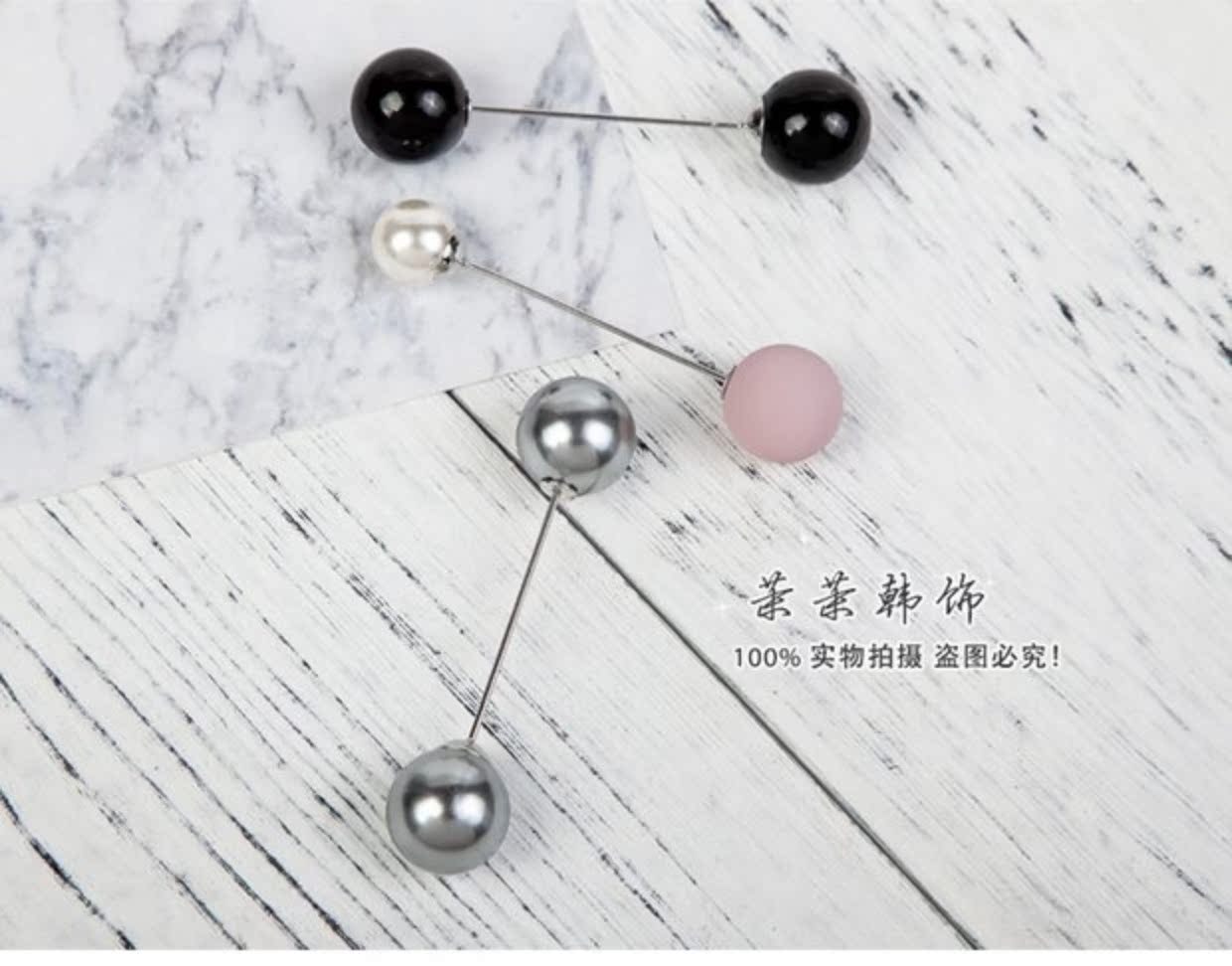 Thời trang hàn quốc ngọc trai trâm cài phụ nữ Nhật Bản và Hàn Quốc áo len đơn giản áo pin khóa áo len pin kim huy hiệu cài áo kute