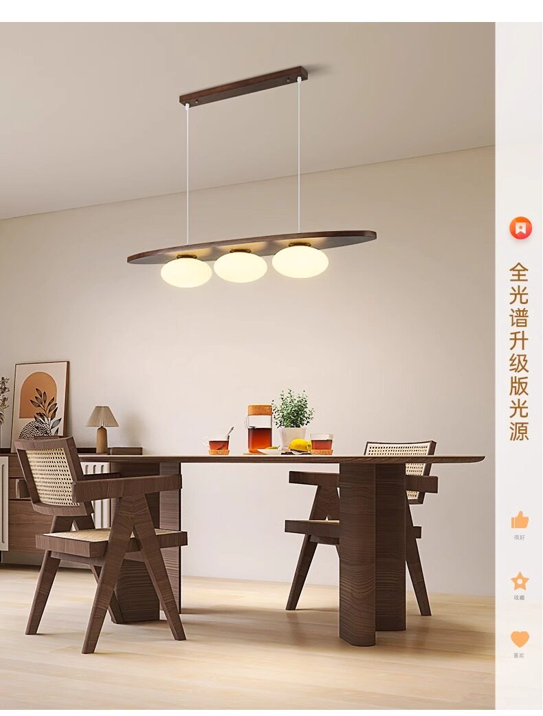 中式护眼餐厅吊灯复古设计师魔豆客厅灯简约创意前台餐桌led灯具-阿里巴巴