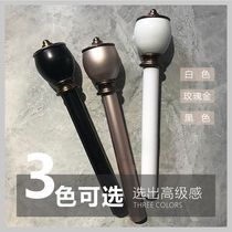 Aluminum alloy curtain rod light luxury style Roman rod single rod double rod side mounted top bracket accessories Xian door-to-door installation