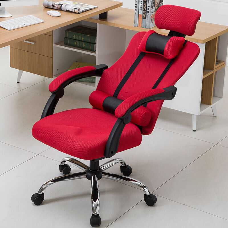 Computer Chair Home Office Chair Can Lie Electric Race Chair Body Ergonomics Net Cloth Chair Backrest Swivel Chair Staff Chair