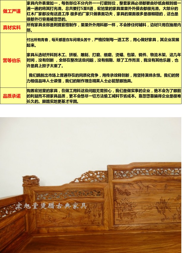 sáp nóng gỗ hồng mộc giường Dương Minh và nhà Thanh Trung Quốc cổ đồ nội thất gỗ hồng mộc chạm khắc gỗ đàn hương Hedgehog Lions giường Dương - Giường giường 2 tầng cho bé